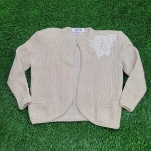 Vintage 80s Cassandre Paris Cardigan Womens Large 22x21 Italy
